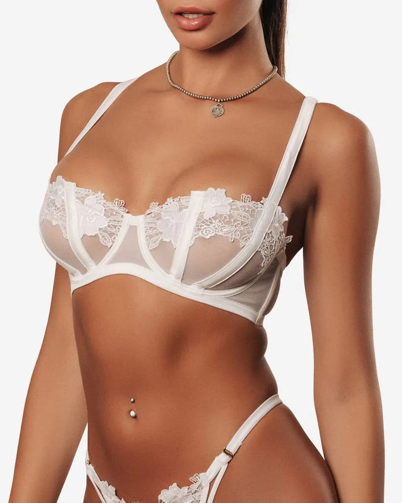 Florence White Bra